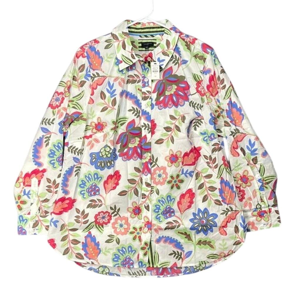 Talbot’s‎ Modern Classic Shirt Darling Floral Sz 1X